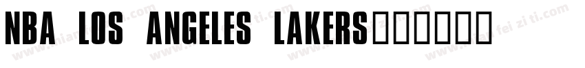 nba los angeles lakers字体转换